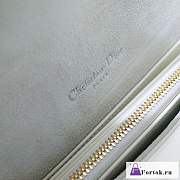 Fortok Dior Cannage Patent Leather Wallet On Chain White - 3