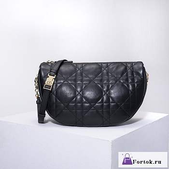 Fortok Dior Vibe Hobo Bag Black 29x20x9cm