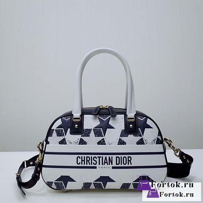 Fortok Dior Vibe Bowling Star Pattern Bag 33x21x12cm - 1