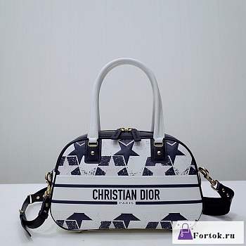 Fortok Dior Vibe Bowling Star Pattern Bag 33x21x12cm