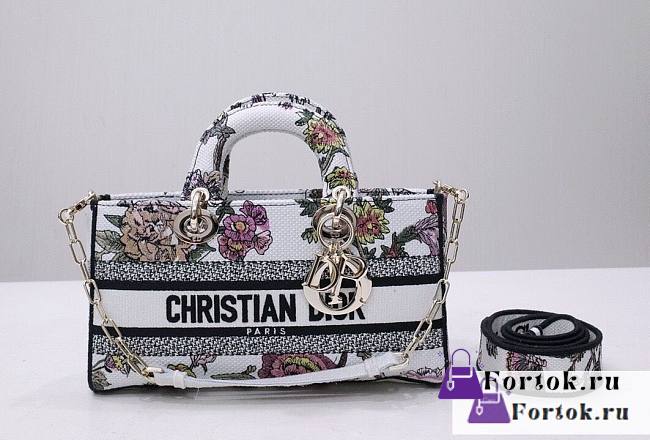 Fortok Dior Lady D-Joy Cannage Pattern Bag 26x13.5x5cm - 1