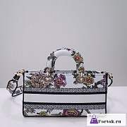 Fortok Dior Lady D-Joy Cannage Pattern Bag 26x13.5x5cm - 6