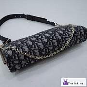 Fortok Dior Blue Oblique Handbag 27x12x5cm - 3