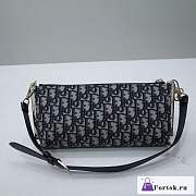 Fortok Dior Blue Oblique Handbag 27x12x5cm - 4