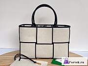Fortok Bottega Veneta Medium Arco Tote Bag Natural/ Black - 1