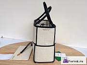 Fortok Bottega Veneta Medium Arco Tote Bag Natural/ Black - 2