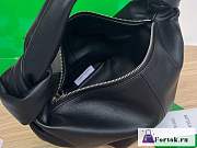 Fortok Bottega Veneta Black Double Knot Top Handle Bag - 6