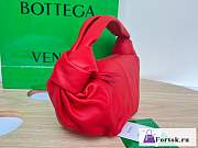 Fortok Bottega Veneta Red Double Knot Top Handle Bag - 6