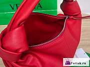 Fortok Bottega Veneta Red Double Knot Top Handle Bag - 3