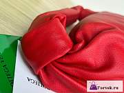 Fortok Bottega Veneta Red Double Knot Top Handle Bag - 2