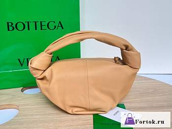 Fortok Bottega Veneta Beige Double Knot Top Handle Bag