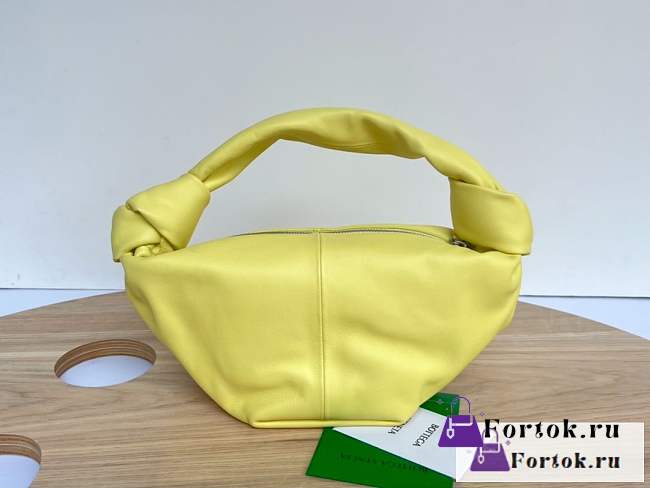 Fortok Bottega Veneta Yellow Double Knot Top Handle Bag - 1