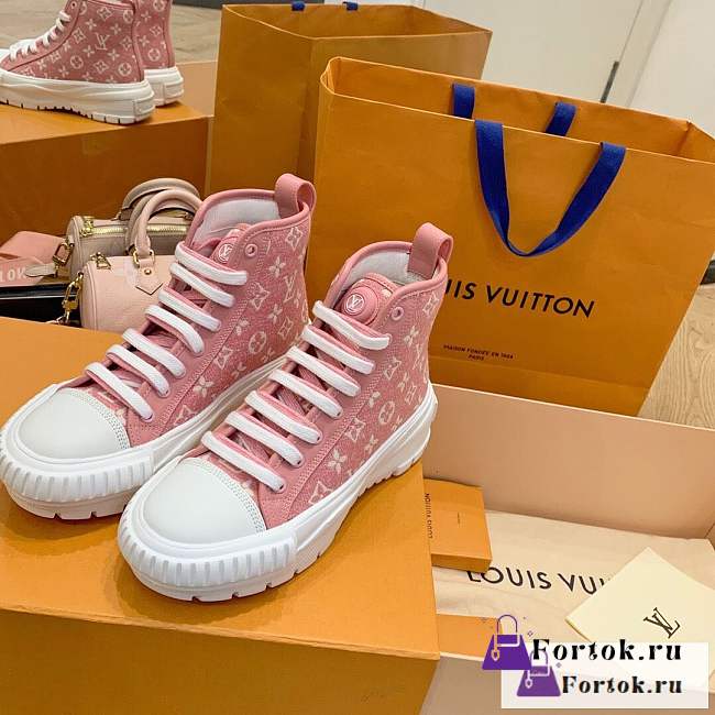 Fortok Louis Vuitton Squad Sneakers Pink - 1