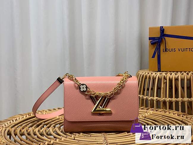 Fortok Louis Vuitton Twist Medium Bag Pink M21605 19x15x9cm - 1