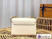 Fortok Louis Vuitton Twist Medium Bag White M50280 23x17x9.5cm - 5