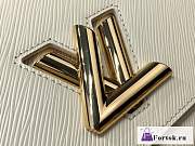 Fortok Louis Vuitton Twist Medium Bag White M50280 23x17x9.5cm - 4