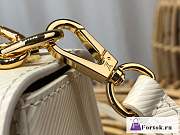 Fortok Louis Vuitton Twist Medium Bag White M50280 23x17x9.5cm - 2