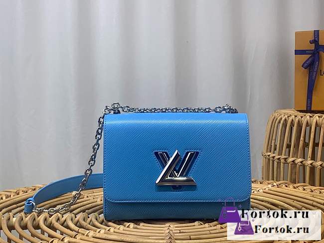 Fortok Louis Vuitton Twist Medium Bag Blue  M20802 23x17x9.5cm - 1