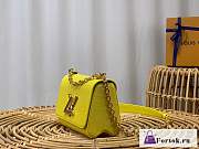 Fortok Louis Vuitton Twist Medium Bag Yellow M20802 19x15x9cm - 2