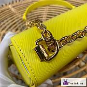 Fortok Louis Vuitton Twist Medium Bag Yellow M20802 19x15x9cm - 5