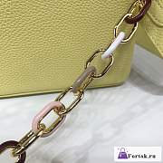 Fortok Louis Vuitton Capucines BB Handbag Yellow M21643 27x18x9cm - 5