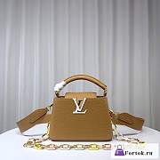 Fortok Louis Vuitton Capucines Bag Brown M21798 21x14x8cm - 1