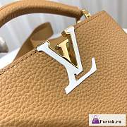 Fortok Louis Vuitton Capucines Bag Brown M21798 21x14x8cm - 2