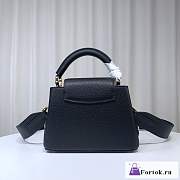 Fortok Louis Vuitton Capucines Bag Black M21798 21x14x8cm - 3