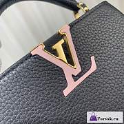 Fortok Louis Vuitton Capucines Bag Black M21798 21x14x8cm - 6