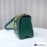 Fortok Louis Vuitton Twist Medium Bag Green M21649 19x15x9cm - 6