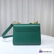 Fortok Louis Vuitton Twist Medium Bag Green M21649 19x15x9cm - 5