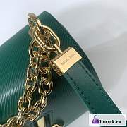 Fortok Louis Vuitton Twist Medium Bag Green M21649 19x15x9cm - 3
