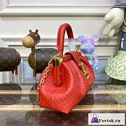 Fortok Louis Vuitton Monogram Clutch Red M22327 28x14x10cm - 6