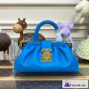 Fortok Louis Vuitton Monogram Clutch Blue M22327 28x14x10cm - 1