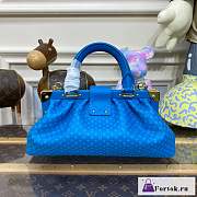 Fortok Louis Vuitton Monogram Clutch Blue M22327 28x14x10cm - 5