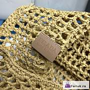 Fortok Prada Raffia Tote Bag Beige - 6