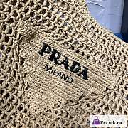 Fortok Prada Raffia Tote Bag Beige - 2