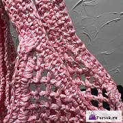 Fortok Prada Raffia Tote Bag Pink - 6