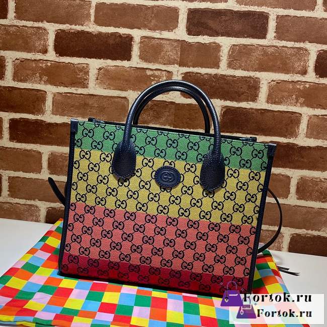 Fortok Gucci Tote Bag Muticolor 31x26.5x14cm - 1