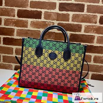 Fortok Gucci Tote Bag Muticolor 31x26.5x14cm