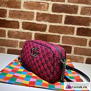 Fortok Gucci Marmont Red Bag Canvas 24x12x7cm - 5