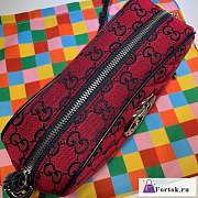Fortok Gucci Marmont Red Bag Canvas 24x12x7cm - 4