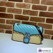 Fortok Gucci Online Exclusive GG Marmont Small Bag 443497 26x15x7cm - 1