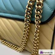 Fortok Gucci Online Exclusive GG Marmont Small Bag 443497 26x15x7cm - 4