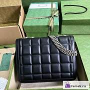 Fortok Gucci Black Deco Shoulder Bag 25x19.5x8cm - 5