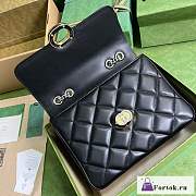 Fortok Gucci Black Deco Shoulder Bag 25x19.5x8cm - 4