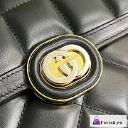 Fortok Gucci Black Deco Shoulder Bag 25x19.5x8cm - 2