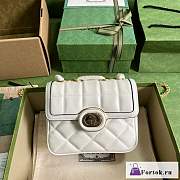 Fortok Gucci White Deco Shoulder Bag 18x14.5x8cm - 1