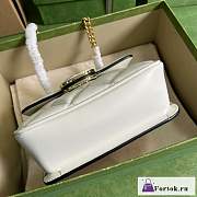 Fortok Gucci White Deco Shoulder Bag 18x14.5x8cm - 5