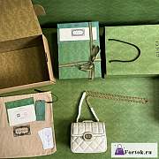 Fortok Gucci White Deco Shoulder Bag 18x14.5x8cm - 2